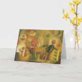 Koga Harue De Maan en Bloemen Kaart (Gele Bloem)