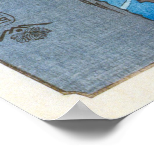 Koganei in de provincie Musashi | Hiroshige | Poster (Hoek)