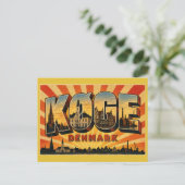 Køge Denemarken Oude Stad Briefkaart (Staand voorkant)