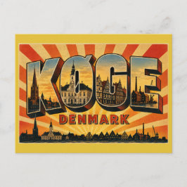 Køge Denemarken Oude Stad Briefkaart