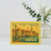 Køge Denemarken oude stad Briefkaart (Staand voorkant)
