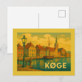 Køge Denemarken oude stad Briefkaart (Voorkant / Achterkant)
