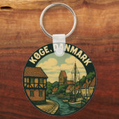 Køge Denemarken oude stad Sleutelhanger (Voorkant)