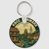 Køge Denemarken oude stad Sleutelhanger (Achterkant)
