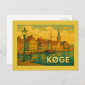 Køge Denmark Old Town Briefkaart (Voorkant / Achterkant)