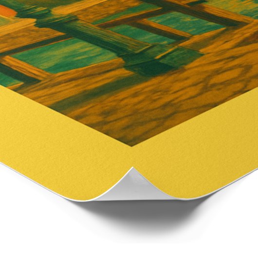 Køge Denmark Old Town Poster (Hoek)