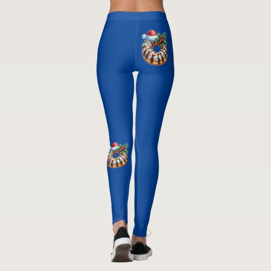 Kogel donut christmas leggings (Achterkant)