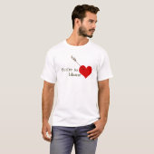 Kogel door het hart t-shirt (Voorkant volledig)