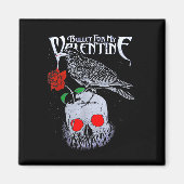 Kogel Funny For My Valentine Schedel Rozen Magneet (Voorkant)