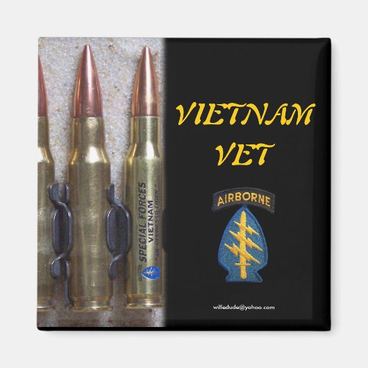 kogel speciale troepen : naam magnet fridge vetera (Voorkant)