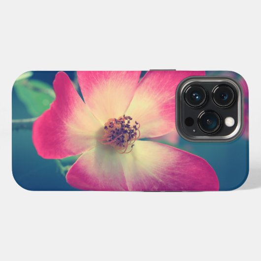 Kogel voor Iphone 13 pro Fleur Rose Hoesje (Achterkant horizontaal)