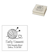 Kogeladres van het Knitting Yarn Craft Rubberstempel (Gestempeld)