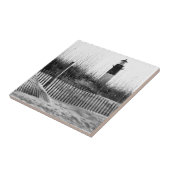 Kogelafsluiters en vuurtoren tegeltje (Zijkant)