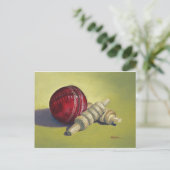 Kogelbal en kwartels briefkaart (Staand voorkant)