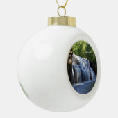 Kogelbal- of snowflake-Herfsten Keramische Bal Ornament (Links)
