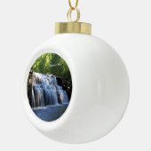 Kogelbal- of snowflake-Herfsten Keramische Bal Ornament (Rechts)