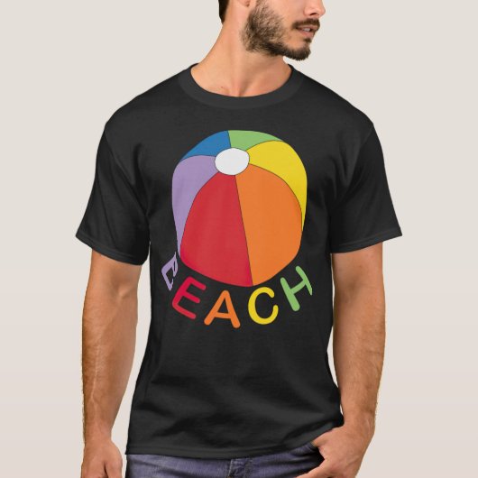 Kogelbal, vakantie op het zee van de baai t-shirt (Voorkant)