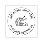 Kogelbal van de Knitting Yarn Craft Handmade with  Zelfinktende Stempel (Design)
