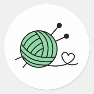 Kogelbal van het krijngestel - Aangepaste kleur Ronde Sticker