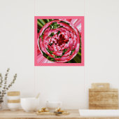 Kogelbal van tulpen florale kunst poster (Keuken)