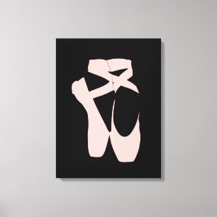 Kogelballetschoenen, balletdanser canvas afdruk