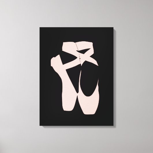 Kogelballetschoenen, balletdanser canvas afdruk (Voorkant)
