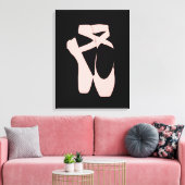 Kogelballetschoenen, balletdanser canvas afdruk (Insitu (Woonkamer))