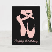 Kogelballetschoenen, balletdanser kaart (Voorkant)