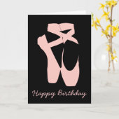 Kogelballetschoenen, balletdanser kaart (Gele Bloem)