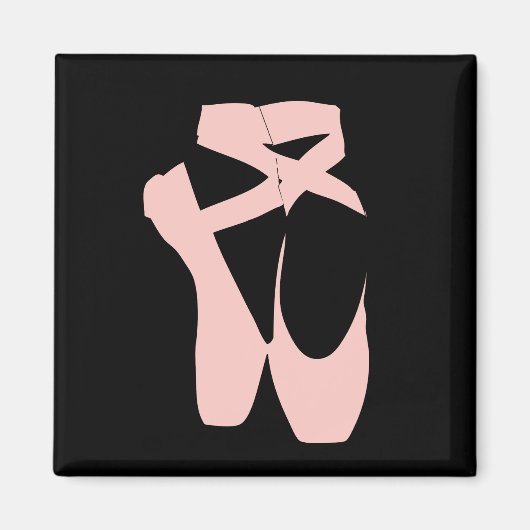 Kogelballetschoenen, balletdanser magneet (Voorkant)
