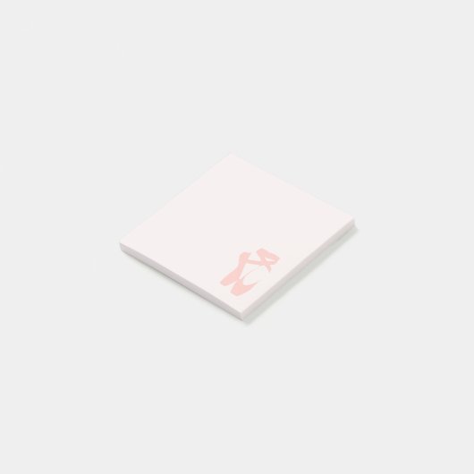 Kogelballetschoenen, balletdanser post-it® notes (Schuin)