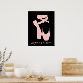 Kogelballetschoenen, balletdanser poster (Keuken)