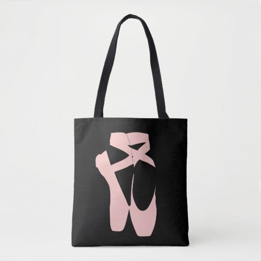 Kogelballetschoenen, balletdanser tote bag (Voorkant)