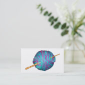 Kogelband en haakhaak, voor een garens visitekaartje (Staand voorkant)