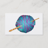 Kogelband en haakhaak, voor een garens visitekaartje (Voorkant)