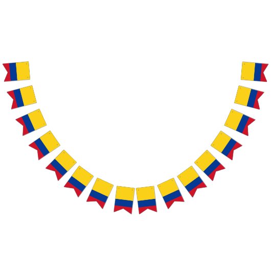 Kogelbanner onder Colombiaanse vlag Vlaggetjes (Alle)