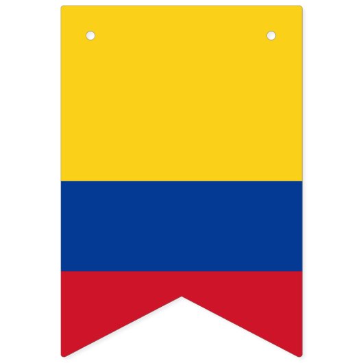 Kogelbanner onder Colombiaanse vlag Vlaggetjes (Tweede vlag)