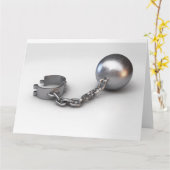 Kogelbeveiliging en kettingvanger kaart (Gele Bloem)