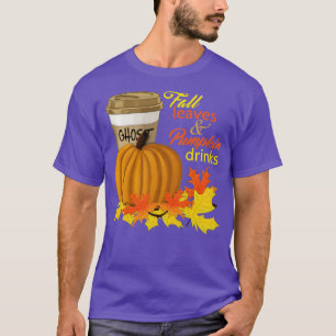 Kogelbladeren en pompoenen Drinken T-shirt