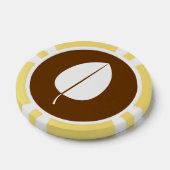 Kogelbladeren in chocolade poker chips (Enkel)