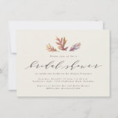 Kogelbladeren in de doucheuitnodiging aankondiging (Voorkant)