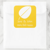 Kogelbladeren in de Gele Sticker (Tas)
