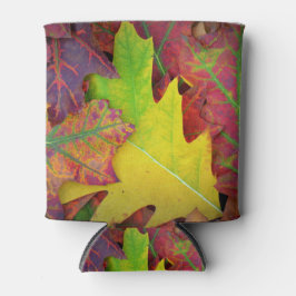 Kogelbladeren in geel, rood, oranje en Paars Blikjeskoeler