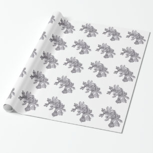 Kogelbladeren met eikels cadeaupapier