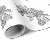 Kogelbladeren met eikels cadeaupapier (Rol Hoek)