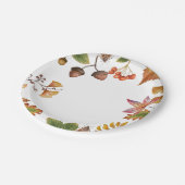 Kogelbladeren met moer- en paarse bladeren Autumn Papieren Bordje (Gekanteld)