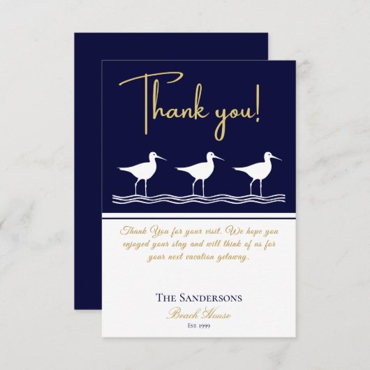 Kogelboer Bedankkaart (Voorkant / Achterkant)