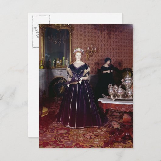 Kogelboon van Mary Todd Lincoln Briefkaart (Voorkant / Achterkant)