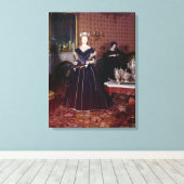 Kogelboon van Mary Todd Lincoln Canvas Afdruk (Insitu (Houten vloer))