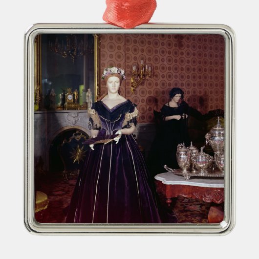 Kogelboon van Mary Todd Lincoln Metalen Ornament (Voorkant)